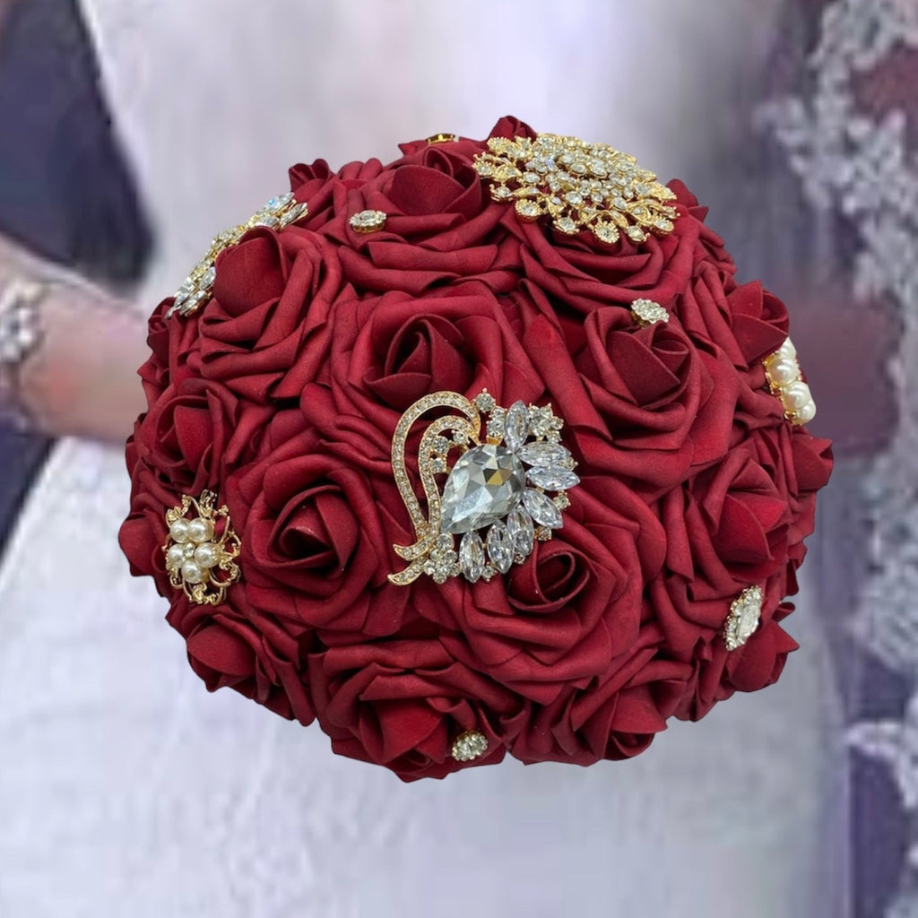 3-Piece shops Brooch Bouquet Set