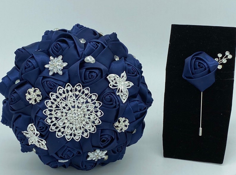 DIY Kit Satin Roses Brooch Bouquet KIT- BESS – Bouquets by Nicole