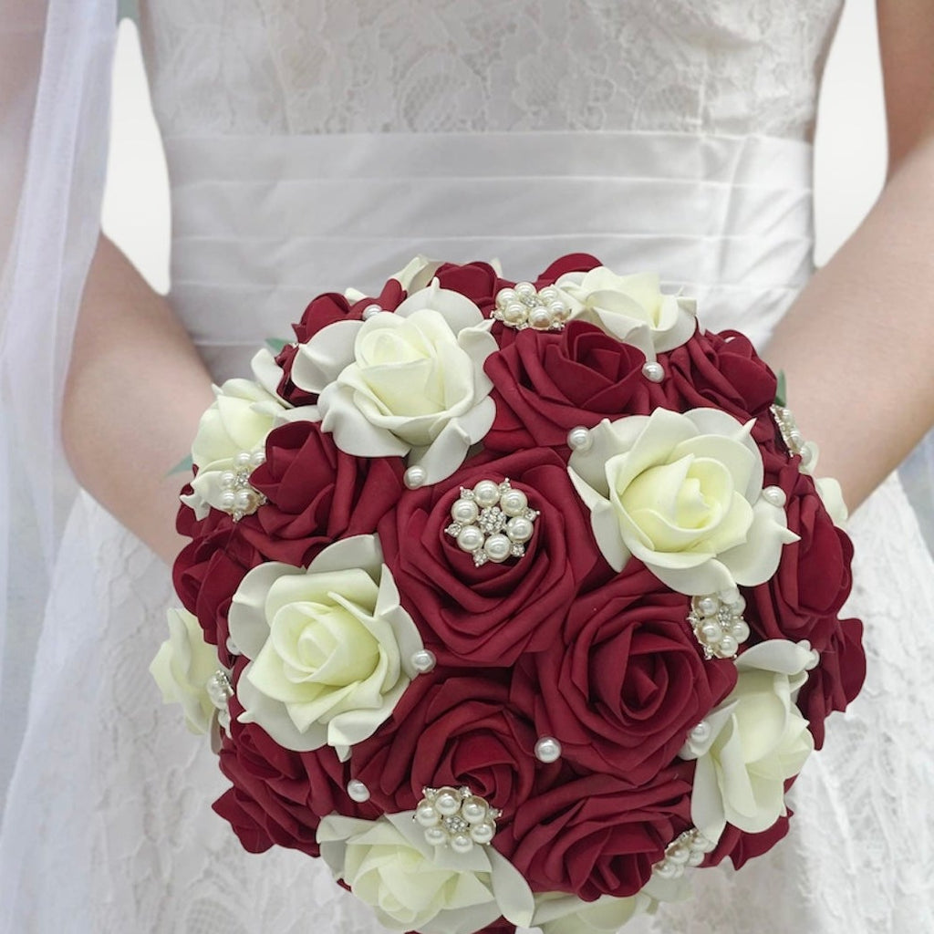 Ivory Real Touch Brooch Bridal Bouquet offers