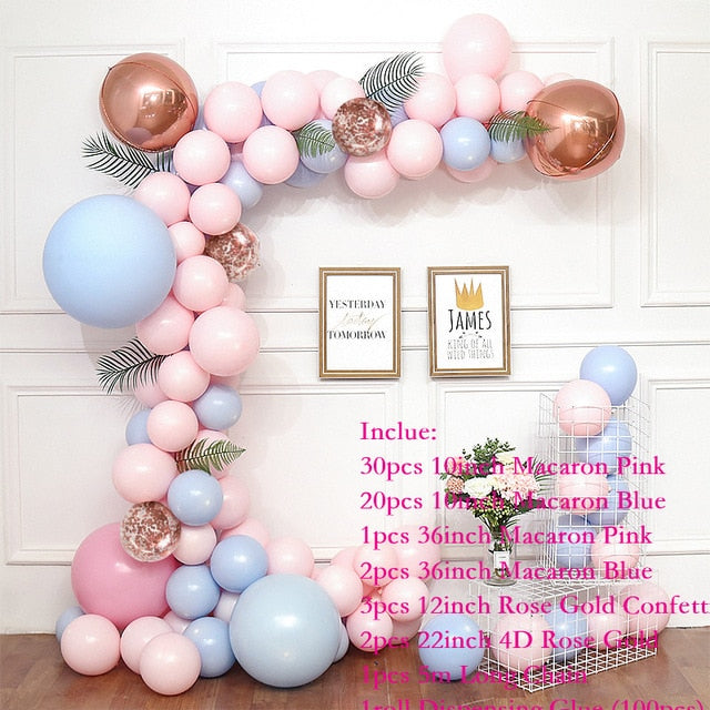 Macaroon Balloon Table Decorations Arch Kit Pastel Grey Pink Balloon Table  Decorations Garland Rose Gold Confetti Globos Wedding Party Decor Baby  Showe T200526 From Xue10, $11.33