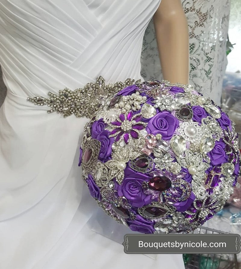 DIY Satin Rose Brooch Bouquet KIT-CHRISSY – Bouquets by Nicole