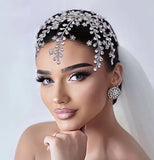 Bridal Hair Accessories l Rhinestone Wedding Forehead Headband  l Hair Comb l Hair Chain HP-07