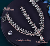 Bridal Hair Accessories l Rhinestone Wedding Forehead Headband  l Hair Comb l Hair Chain HP-04