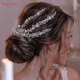 Bridal Hair Accessories l Rhinestone Wedding Forehead Headband  l Hair Comb l Hair Chain HP-08