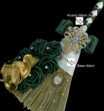 Customized Wedding Jumping broom l Sage Green l Ivory Traditional Wedding Broom l Heirloom African American Heritage