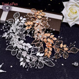 Bridal Hair Brooch Rhinestone Silver HP-079