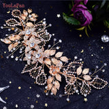 Bridal Hair Brooch Rhinestone Silver HP-079