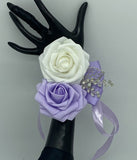 Lavender Real Touch Roses Brooch Bouquet or DIY KIT ~ KIT-500