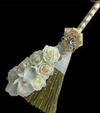 Customized Wedding Jumping broom l Blush l Ivory l White Traditional Wedding Broom l Heirloom African American Heritage