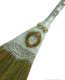 Customized Wedding Jumping broom l  White Lace l Traditional Wedding Broom l Heirloom African American Heritage