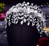 Bridal Hair Brooch Rhinestone Silver or Gold HP-011