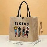 Bridal Party Personalized Gifts l Sistas Bridesmaid Canvas Tote Bag l BAG-002