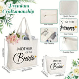 Mother of the Bride Large Tote l Mother of the Groom Personalized Gifts l Bridesmaid Canvas Tote Bag l BAG-009