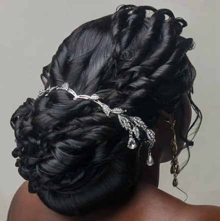 Bridal Hair Accessories l Rhinestone Wedding Forehead Headband  l Hair Comb l Hair Chain HP-06