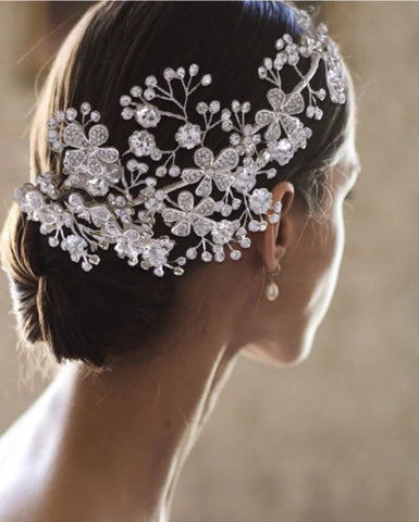 Bridal Hair Accessories l Rhinestone Wedding Headband l Hair Comb l Hairpiece HP-39